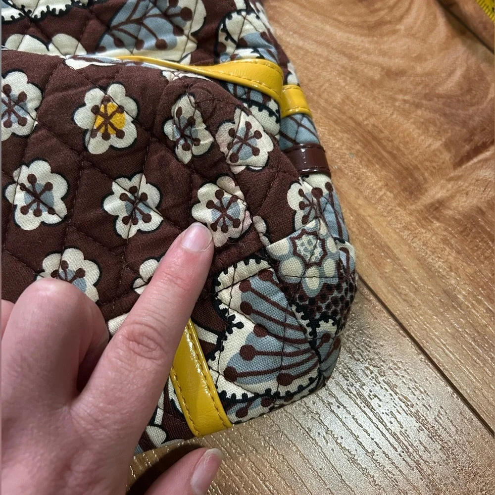 Vera Bradley Retired Blue Java Print Shoulder Bag and Wallet - Picture 11 of 11